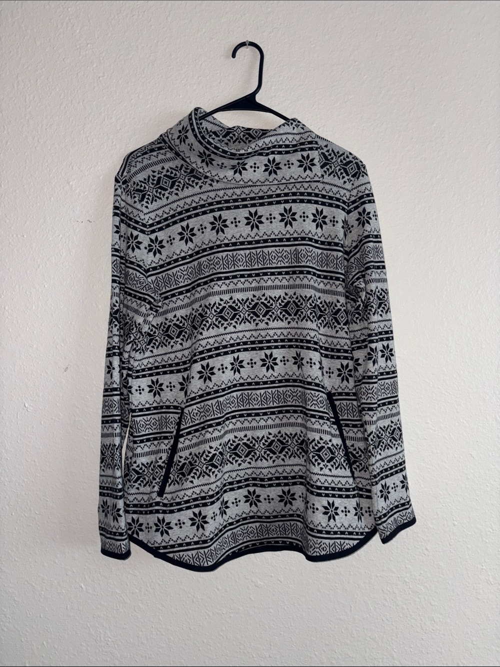 T by Talbots Gray Knit Sweater